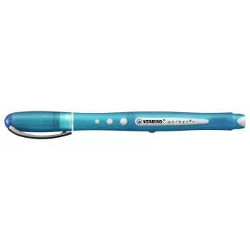 Caneta de gel STABILO Worker - multicolor - tinta azul - 0,5 mm - pack de 10