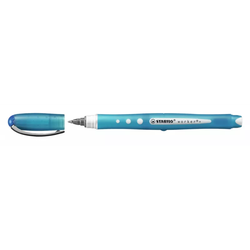 Caneta de gel STABILO Worker - multicolor - tinta azul - 0,5 mm - pack de 10