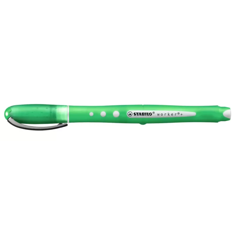 Caneta STABILO Worker Colorful verde 0,5 mm ambidestra pack de 10