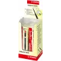 Caneta esferográfica STABILO COM4ball - vermelho - 1 unidade