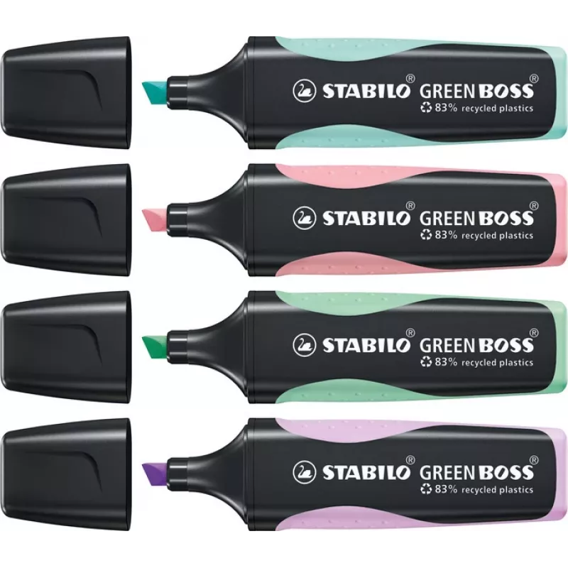 Marcador STABILO GREEN BOSS laranja 2-5 mm ponta biselada 1 unidade