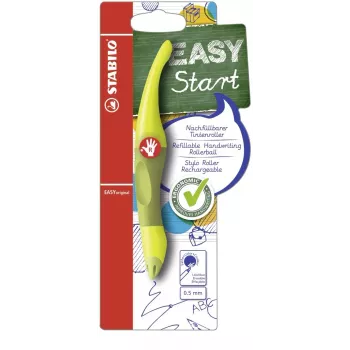 Caneta retrátil STABILO EASYoriginal - corpo verde - tinta azul - 0,5 mm - destros