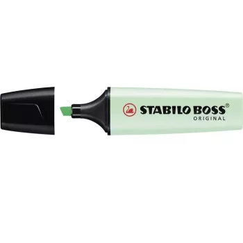 Marcador STABILO BOSS ORIGINAL - verde-menta - ponta biselada - 2 mm / 5 mm - tinta à base de água - 1 unidade