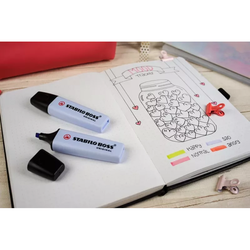 Marcador STABILO BOSS ORIGINAL - verde-menta - ponta biselada - 2 mm / 5 mm - tinta à base de água - 1 unidade