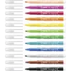 Conjunto de canetas fineliner STABILO 380/12 - 12 cores diferentes (preto, azul, castanho, verde, ciano claro, verde claro, laranja, pêssego, rosa, vermelho, branco, amarelo) - ponta 0,4 mm - tinta à base de água - estojo de plástico