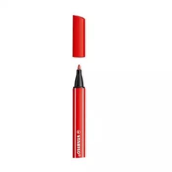 Caneta fineliner STABILO pointMAX - vermelho - 0,8 mm - média - tinta à base de água - ponta de fibra de nylon