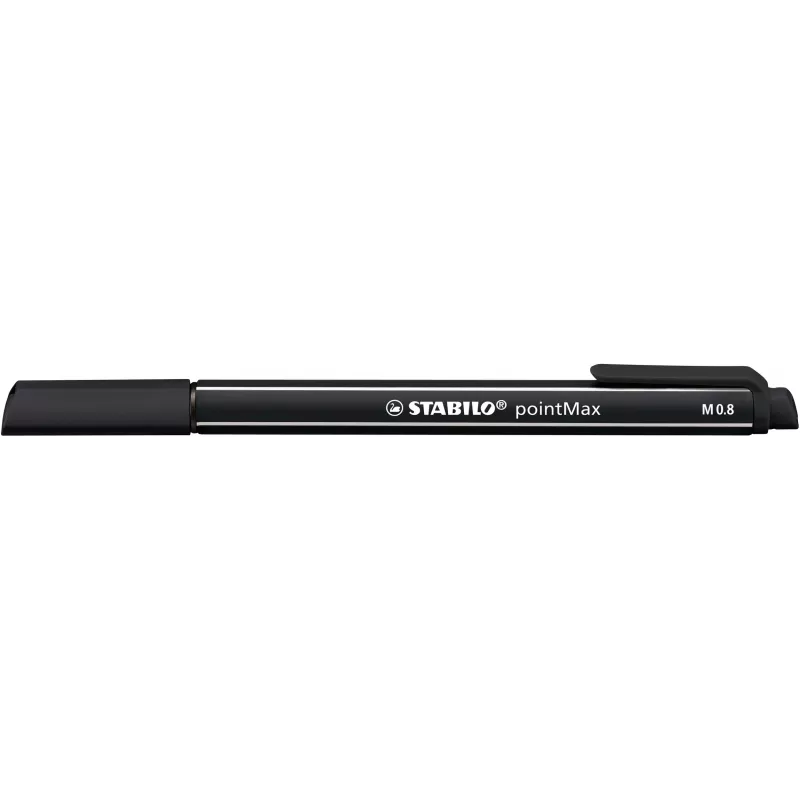 Conjunto de canetas fineliner STABILO pointMax - 0,8 mm - 12 cores diferentes