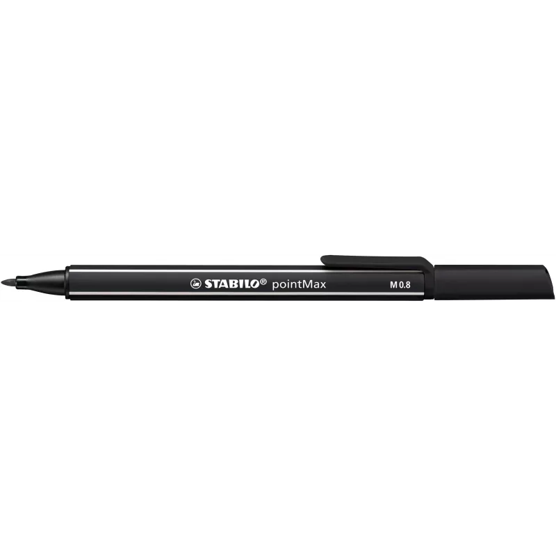 Conjunto de canetas fineliner STABILO pointMax - 0,8 mm - 12 cores diferentes