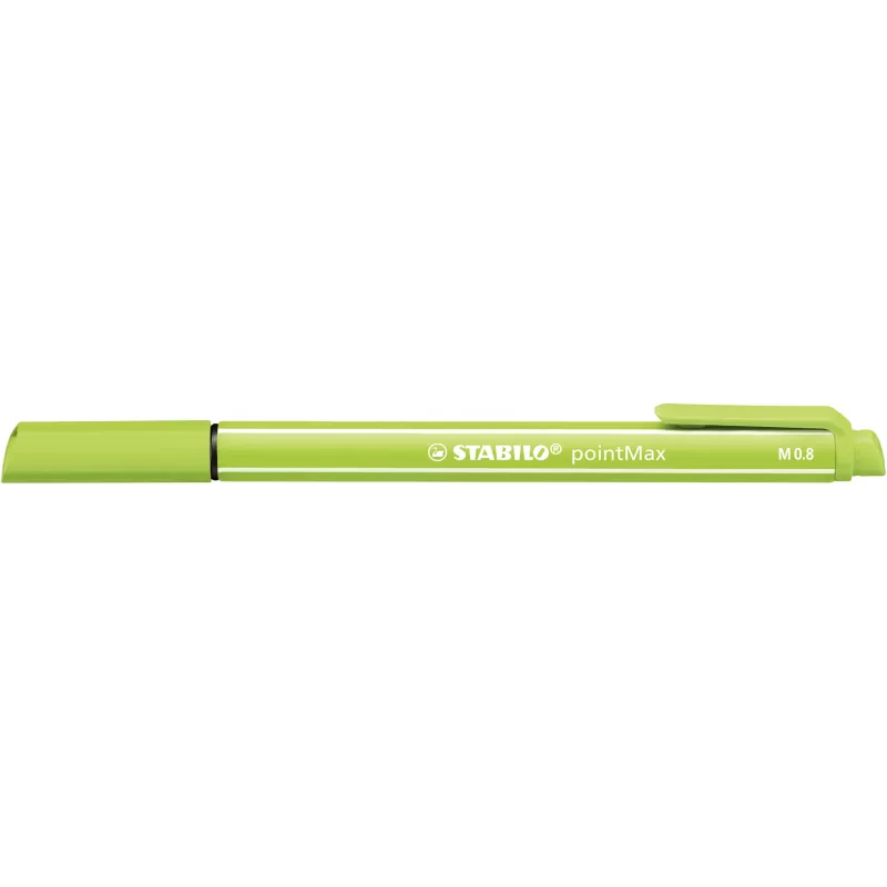 Conjunto de canetas fineliner STABILO pointMax - 24 cores diferentes - ponta de fibra 0,8 mm - tinta à base de água