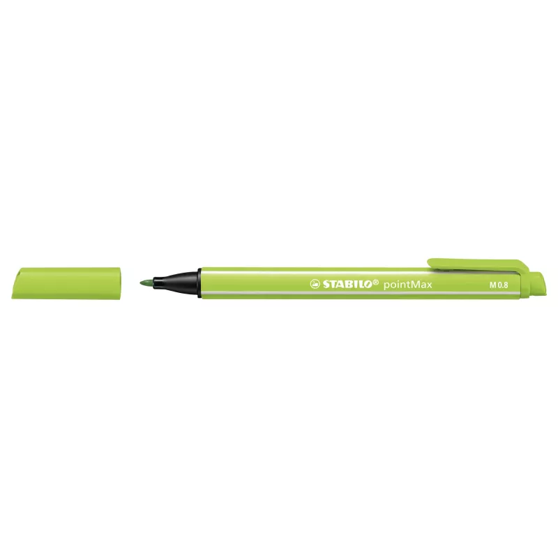 Conjunto de canetas fineliner STABILO pointMax - 24 cores diferentes - ponta de fibra 0,8 mm - tinta à base de água