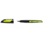 STABILO EASYbuddy caneta de tinta permanente - Black Lime - tinta azul - sistema de cartuchos - para destros e canhotos - 1 unidade