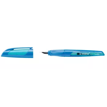 Caneta de tinta permanente STABILO EASYbuddy - azul - sistema de recarga - ambidestra - 1 unid.