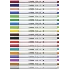 Caneta pincel STABILO Pen 68 Brush - azul - ponta de pincel - tinta à base de água - hexagonal - 1 caneta