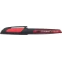 Caneta de tinta permanente STABILO EASYbuddy preto/vermelho M (média)