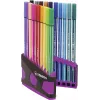 Marcador de fibra STABILO Pen 68 - cores sortidas - pack de 20