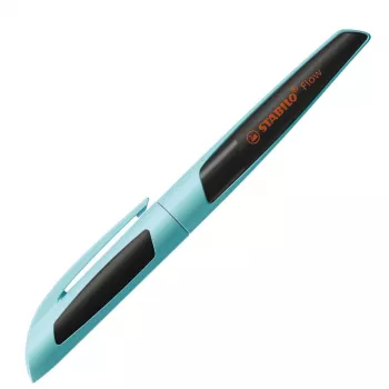 Caneta de tinta permanente STABILO Flow Sporty azul-claro/preto M média