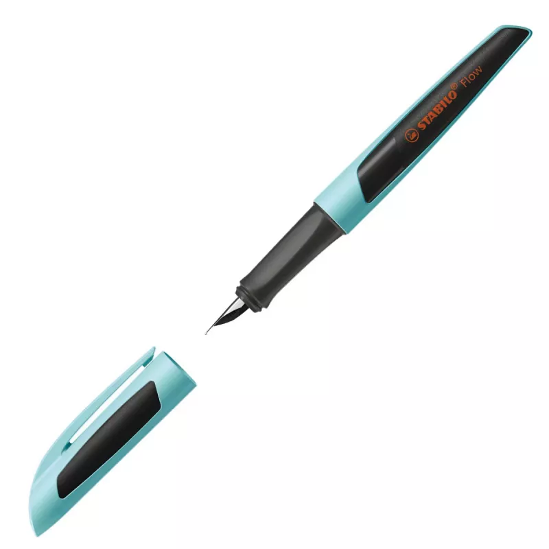 STABILO Flow Sporty caneta de tinta permanente azul-claro/preto M Medium