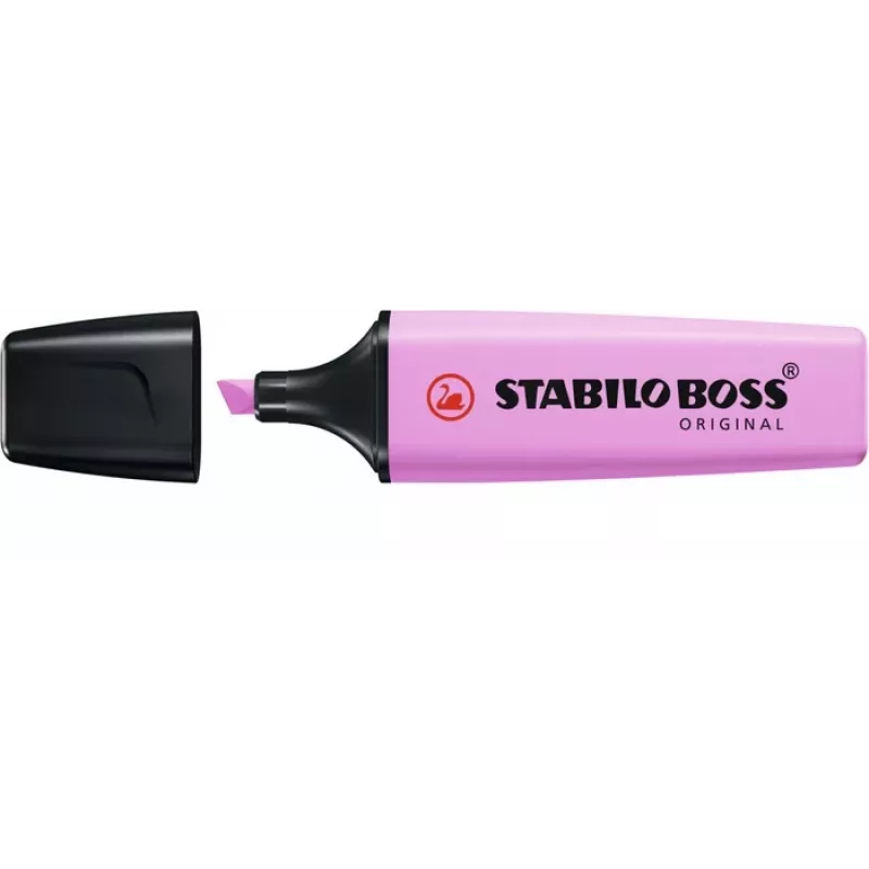 Marcador de texto STABILO Boss Original Pastel - Frozen Fuchsia - ponta biselada - 1 unid.