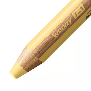 Lápis multifunções STABILO woody 3 in 1 amarelo pastel