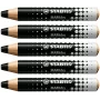 STABILO MARKdry marcador de quadro branco preto pack de 5
