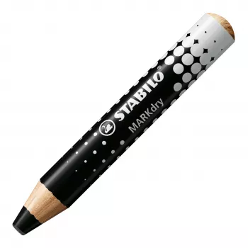 STABILO MARKdry marcador de quadro branco preto pack de 5