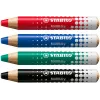 STABILO MARKdry marcador de quadro branco preto pack de 5