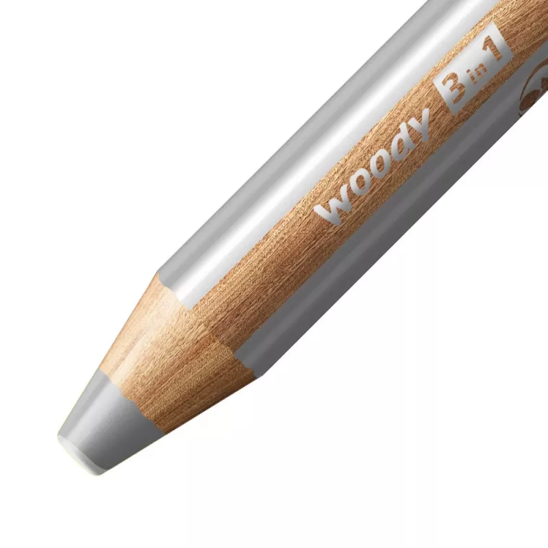 STABILO Woody 3-in-1 lápis multiusos 7,6 cm conjunto pastel de 18 peças com pincel