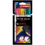 STABILO Pen 68 Brush ARTY Edition conjunto de canetas pincel - 10 cores sortidas em estojo de cartão