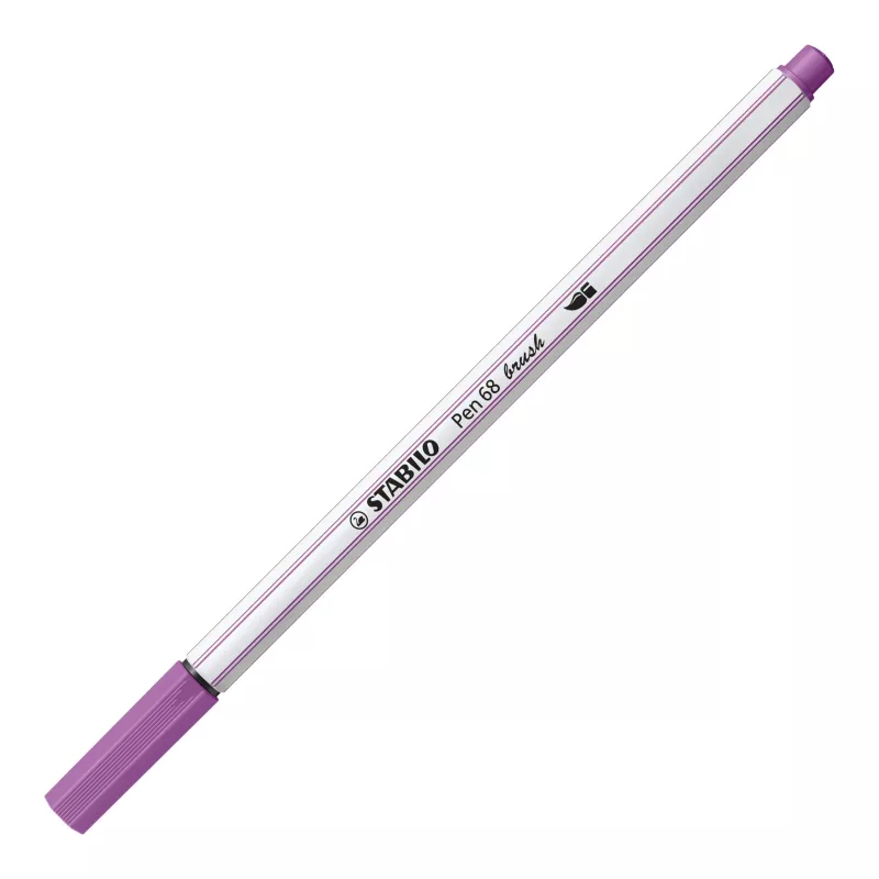 STABILO Pen 68 Brush ARTY Edition estojo de cartão de 24 - marcadores de feltro com pontas de pincel flexíveis para lettering, bullet journaling e ilustração