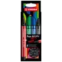 STABILO Pen 68 MAX pack de 4 ARTY marcador de feltro com ponta chanfrada
