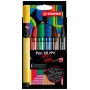 STABILO Pen 68 MAX pack de 6 Arty Edition marcadores de feltro com ponta chanfrada