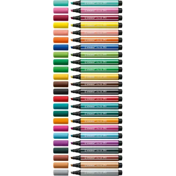 STABILO Pen 68 MAX pack de 6 Arty Edition marcadores de feltro com ponta chanfrada
