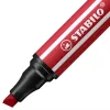 STABILO Pen 68 MAX conjunto de marcadores de feltro de 12 peças ARTY Edition com ponta chanfrada em estojo de plástico