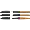 STABILO caneta de tinta permanente Grow com neutralidade climática - Blueberry Blue / Beech