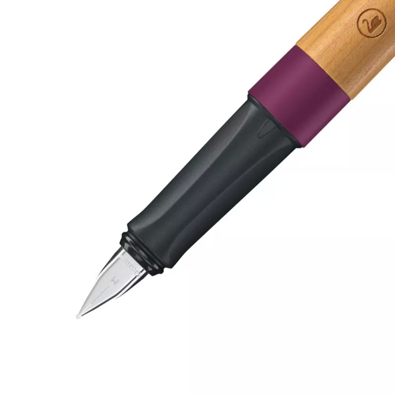 STABILO Grow caneta de tinta permanente - Plum Red / Cherry, aparo médio, com neutralidade climática