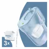 BRITA Style Eco jarro filtrante de água, Glacier Blue, incl. 3 cartuchos MAXTRA PRO All-in-1