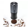 Moinho de café USB Zassenhaus Mini Master, mós cónicas de cerâmica, recarregável, preto/prateado