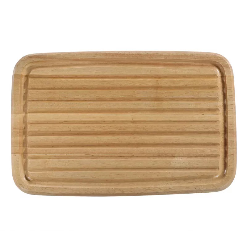 Tábua de pão Zassenhaus madeira de seringueira 42x27,5x2 cm