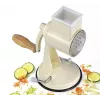 Ralador de tambor Zassenhaus Classic Cream – ralador rotativo de 3 tambores com tambores de aço inoxidável, base de sucção, manivela ergonómica