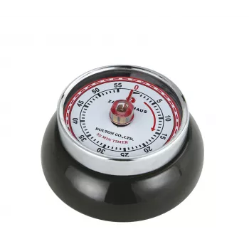Temporizador de cozinha mecânico Zassenhaus Timer Speed Black 60 minutos