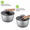 GEFU PUSH IT centrifugadora de salada em aço inoxidável