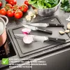 GEFU ACURO conjunto de 3 facas - faca de cozinha, faca multiusos e faca de descascar