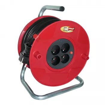 Tambor de cabo AKYGA AK-CR-09 50 m 4 tomadas IP44 Schuko