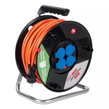 AKYGA AK-CR-06 tambor de cabo extensão 50m IP44 4 tomadas Schuko preto