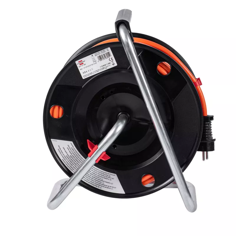 AKYGA AK-CR-06 tambor de cabo extensão 50m IP44 4 tomadas Schuko preto