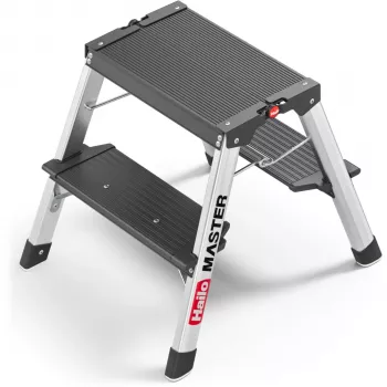 Hailo Master D70 2 x 2 degraus banco dobrável