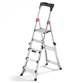 Hailo Master TL100 escada de alumínio 3-5 degraus capacidade de carga 150 kg