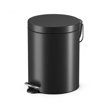 Hailo Selekta S caixote do lixo com pedal 5 L, preto mate