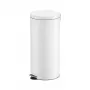 Hailo Selekta L caixote do lixo com pedal 30 L, branco mate