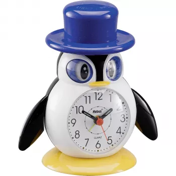 MEBUS 26514 Despertador de criança pinguim cor sortida